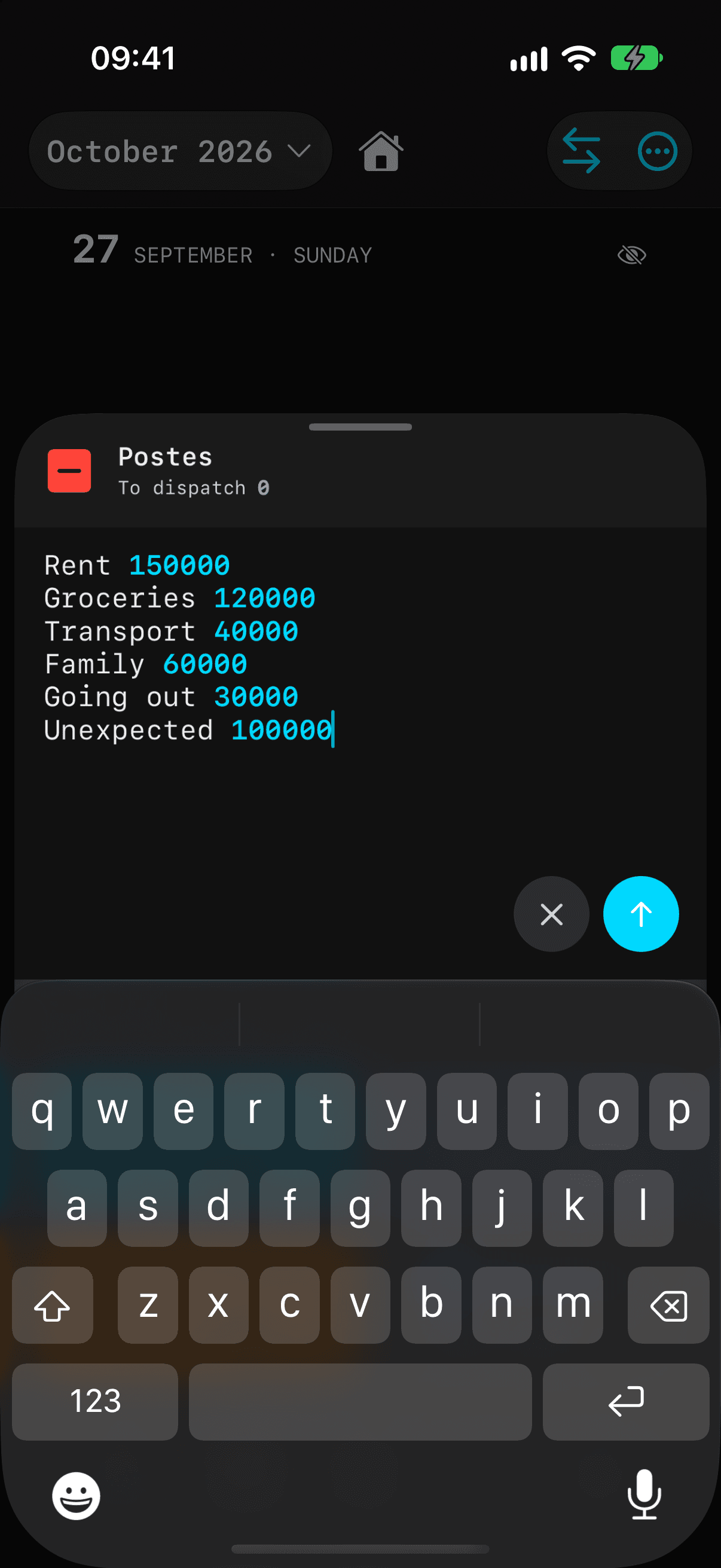 Postes editor