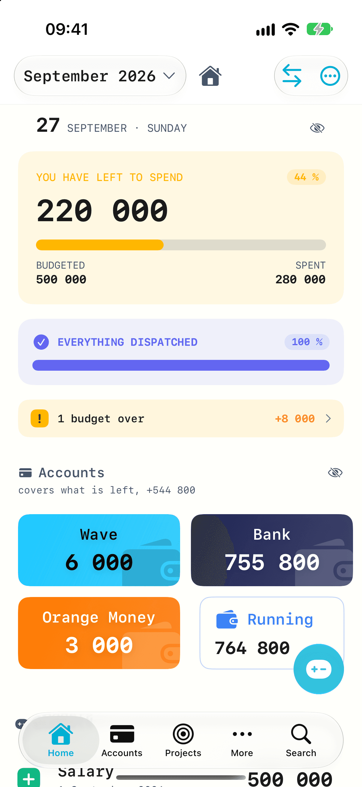 Dispatch home: To dispatch 0