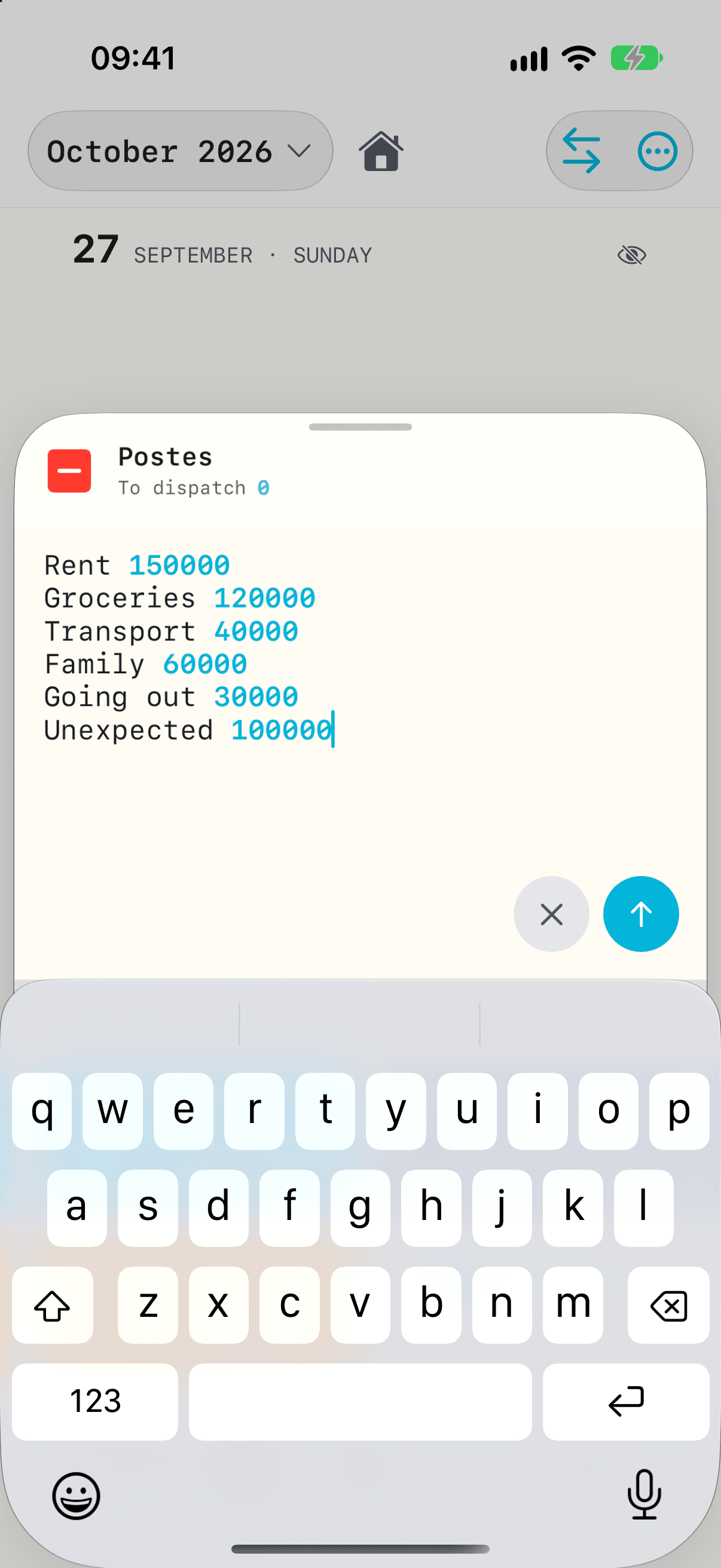 Postes editor